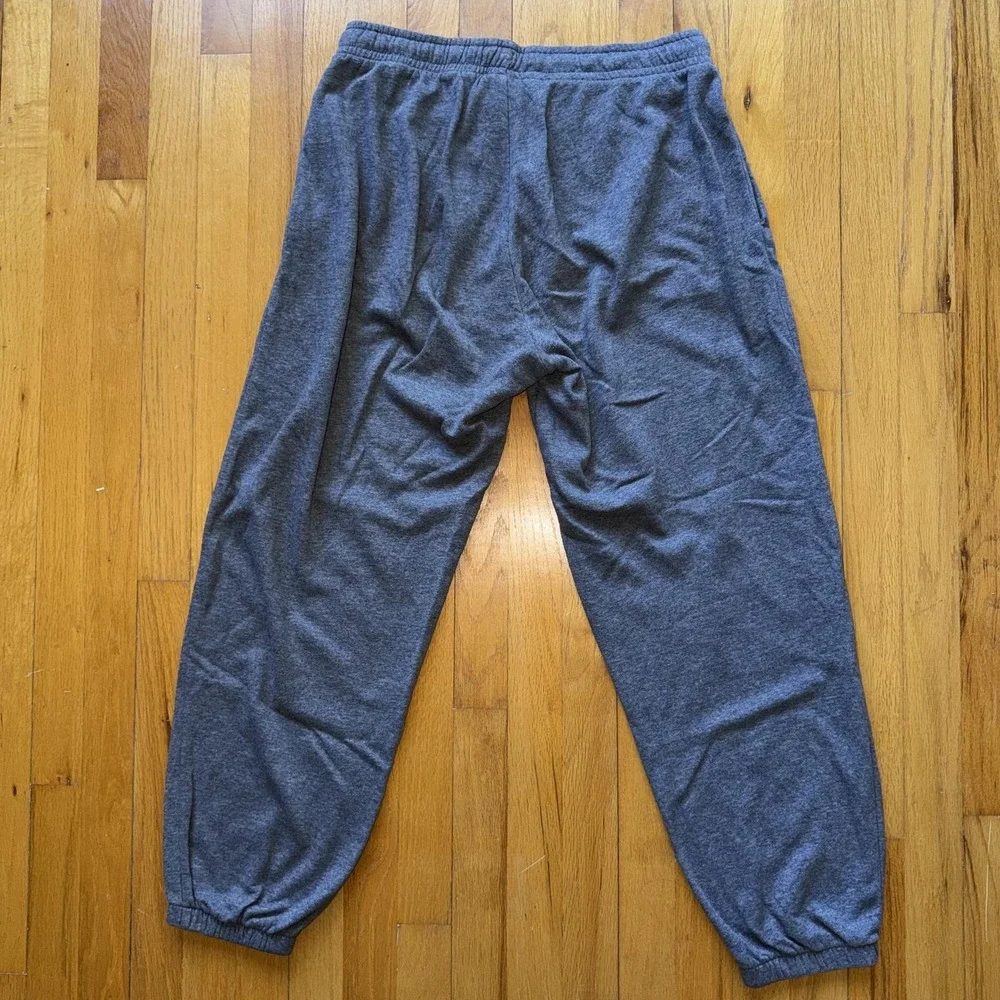 Nike Pants Mens M Gray Fleece Joggers‎ Sweatpants Swoosh Logo Pockets Athletic